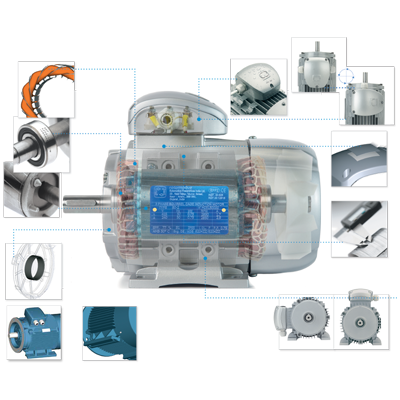 DELPHI three-phase motors